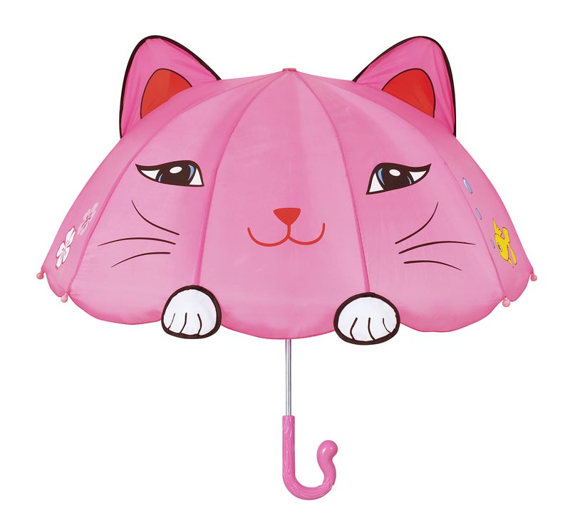 Kidorable Kids Lucky Cat Umbrella Pink One Size - Image 1